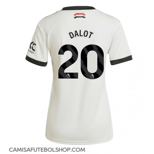 Camisa de time de futebol Manchester United Diogo Dalot #20 Replicas 3º Equipamento Feminina 2024-25 Manga Curta